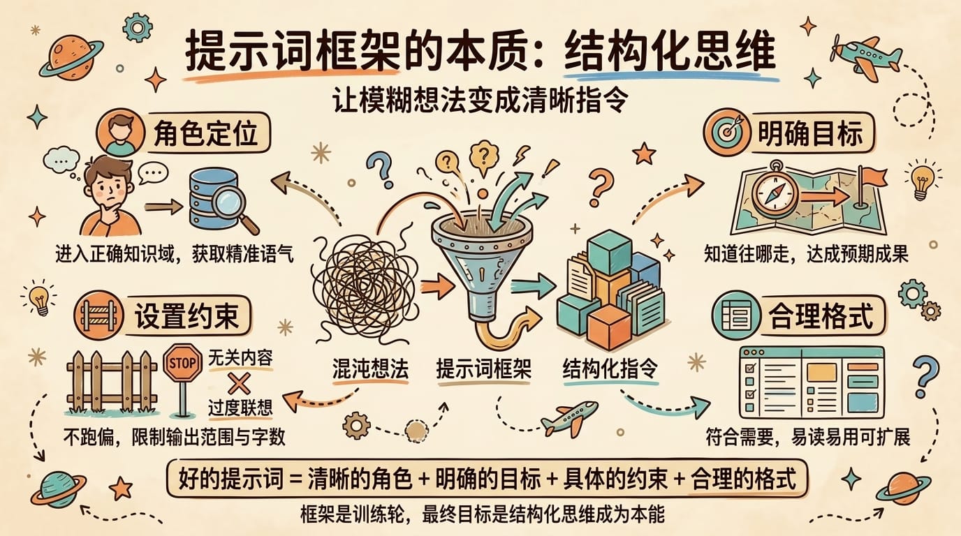 提示词框架的本质：结构化思维
