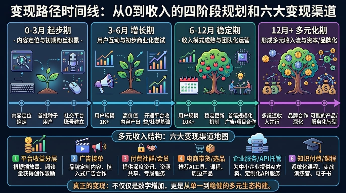 变现路径时间线