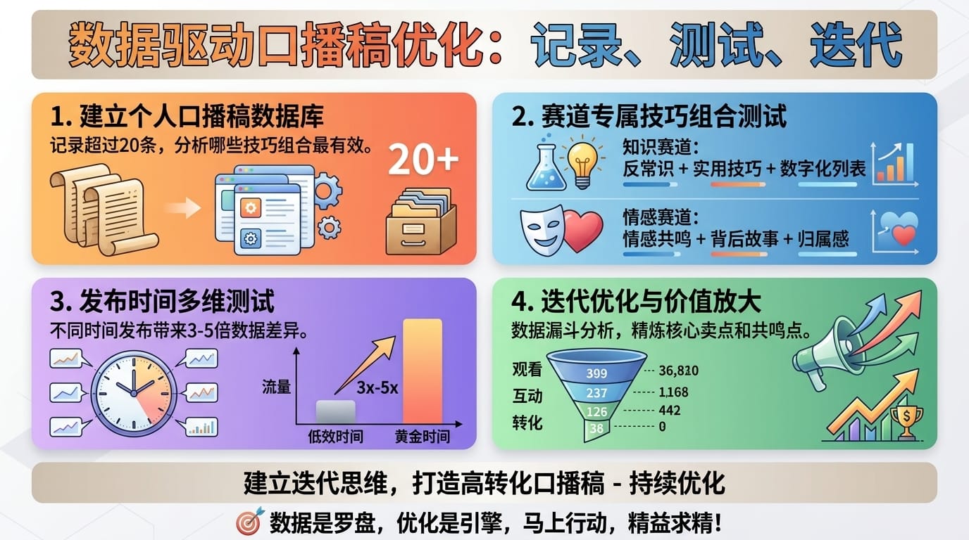 数据驱动口播稿优化：记录、测试、迭代