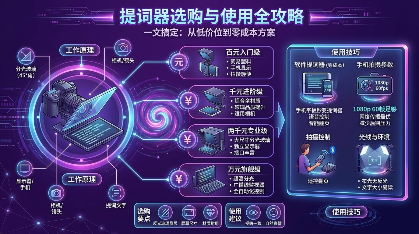 提词器选购与使用全攻略