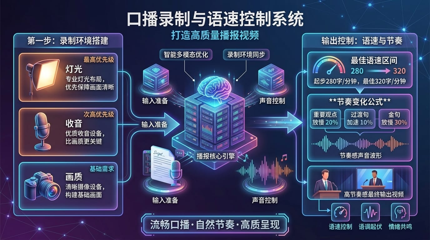 语速节奏控制与录制环境搭建