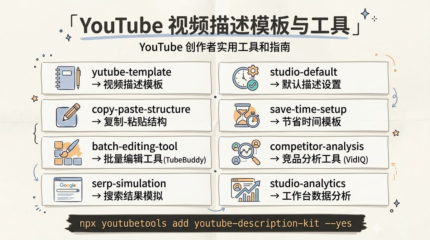 描述区模板与工具推荐
