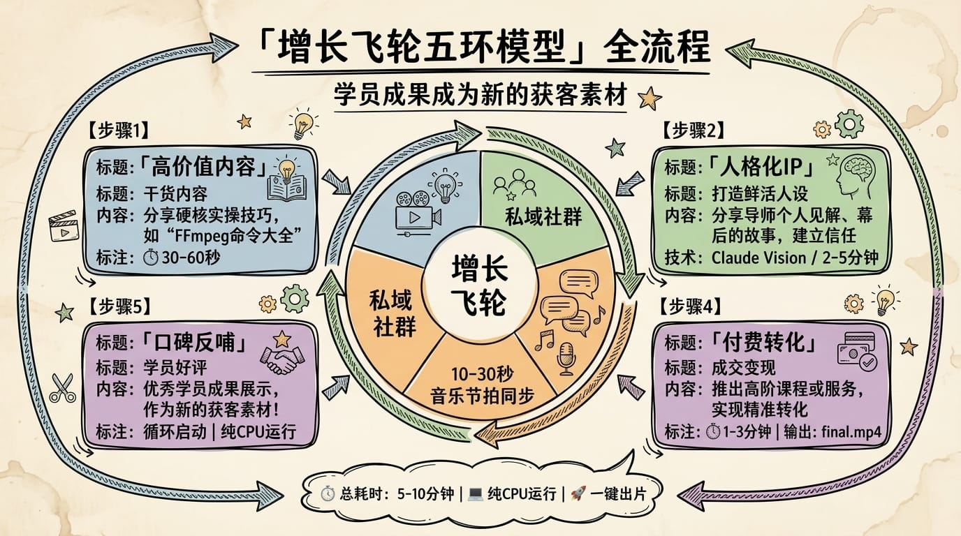 增长飞轮五环模型