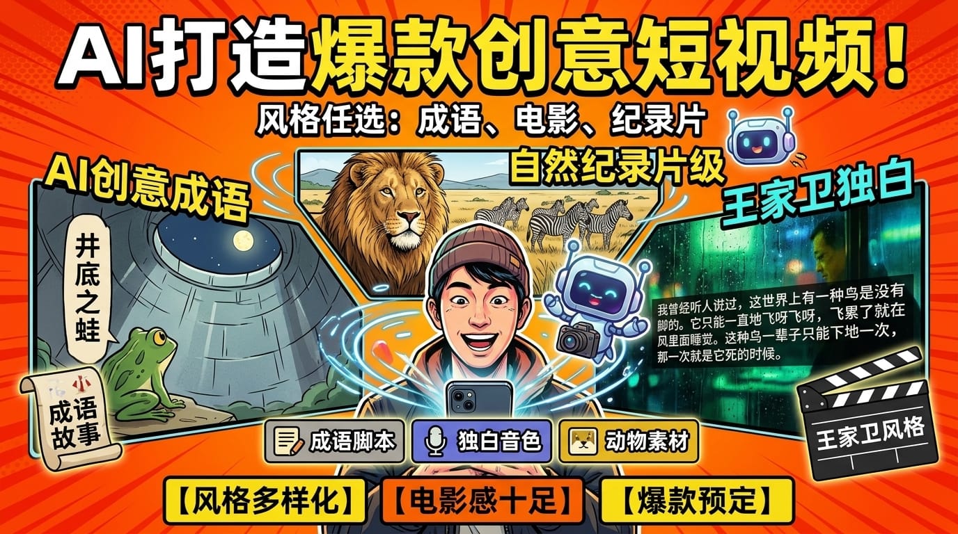 AI 短视频创意类风格
