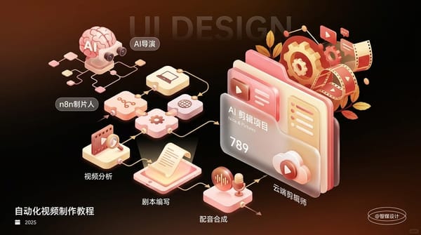 n8n 34. 全自动剪辑：这个 n8n 工作流让 AI 当导演批量剪辑任意视频，秒变爆款
