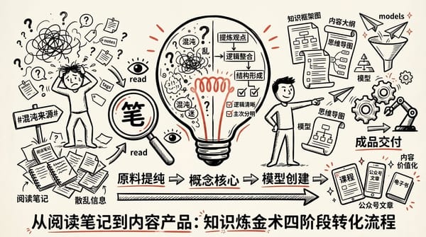知识炼金术：内容创作者与教育者的知识萃取工作流