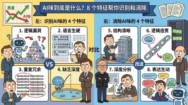 AI味到底是什么？8 个特征帮你识别和消除