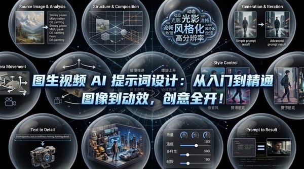 图生视频提示词怎么写？五要素结构 + Runway/Kling/Sora 模板（2026）