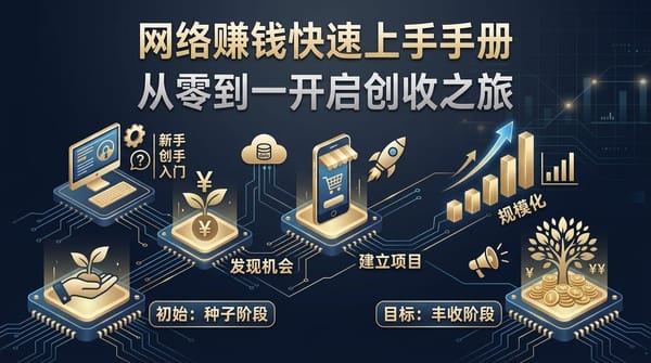 网络赚钱快速上手手册：从零到一开启创收之旅
