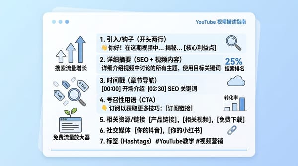 YouTube 描述区怎么写？结构模板与 SEO 优化指南